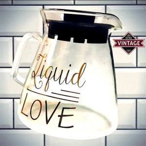 “Liquid Love” Glass Coffee Carafe